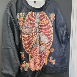 Anatomical Embroidered Men’s Sweater